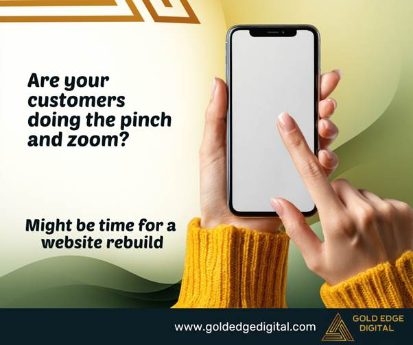 A smartphone displaying a mobile-responsive website for a Brisbane trade business Website Design and Rebuilds in Moreton Bay and Brisbane for service businesses