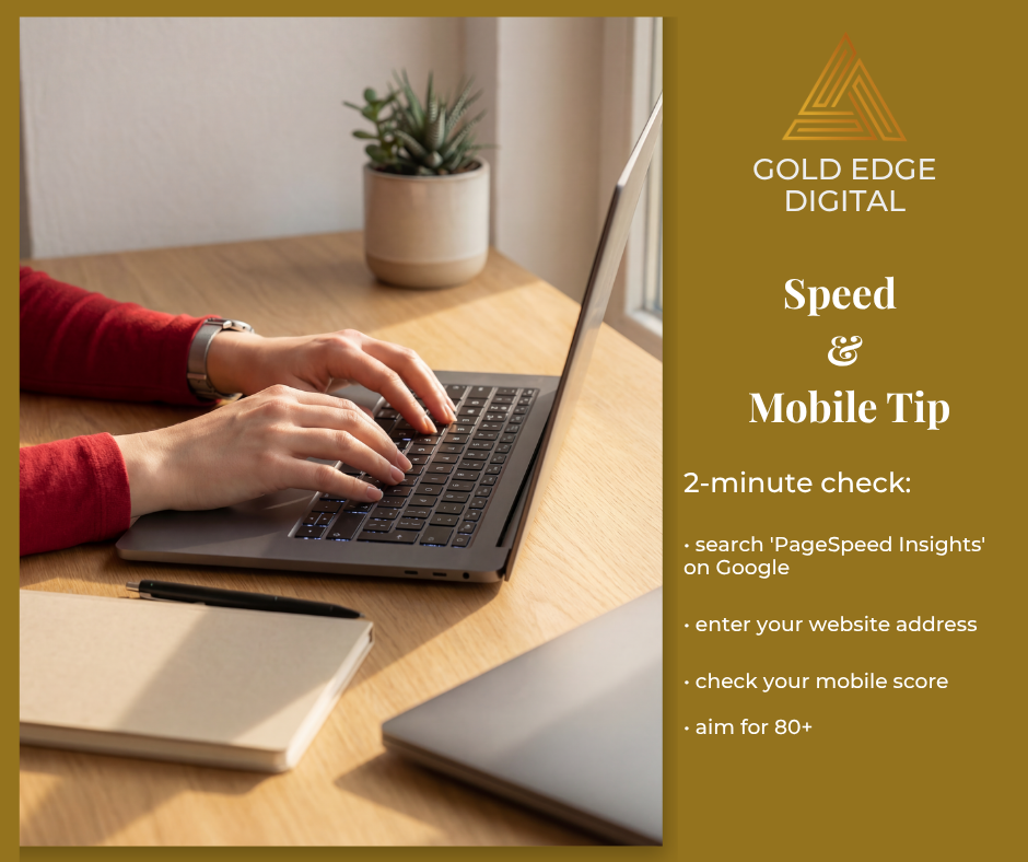 Speed and Mobile Tip for Websites Moreton Bay Gold Edge Digital Mango Hill Northlakes Website Design Web Maintenance SEO